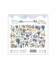 Lavender Farm Paper Die-Cuts  53 pcs