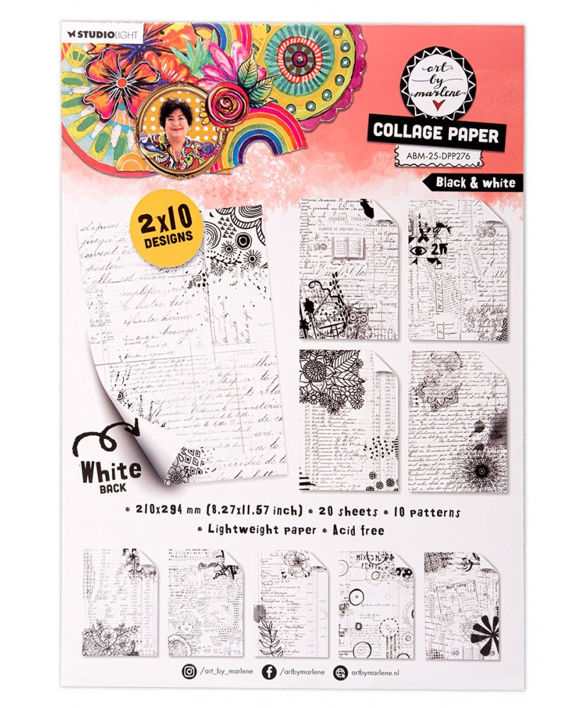 ABM Black & White Collage Paper