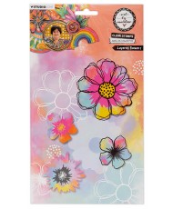 ABM Layered flowers Stamp