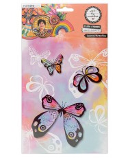 ABM Layered butterflies Stamp