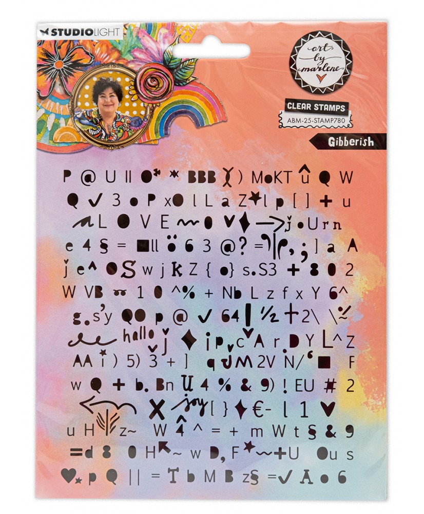 ABM Gibberish  Stamp 13x14cm