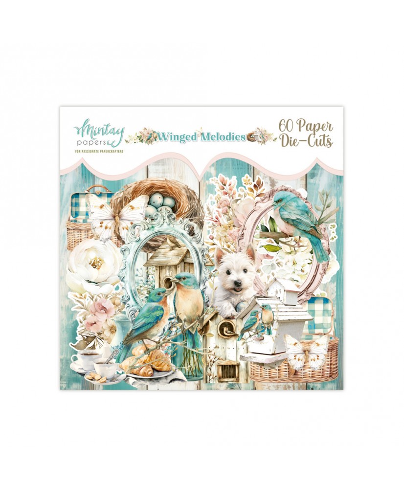 PRE ORDER  Winged Melodies Paper Die-Cuts , 60 pcs