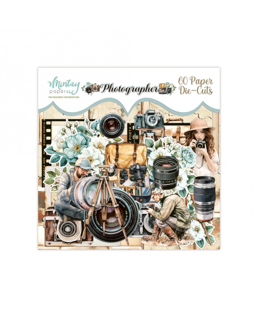 Photographer Paper Die-Cuts - Photographer, 60 pcs