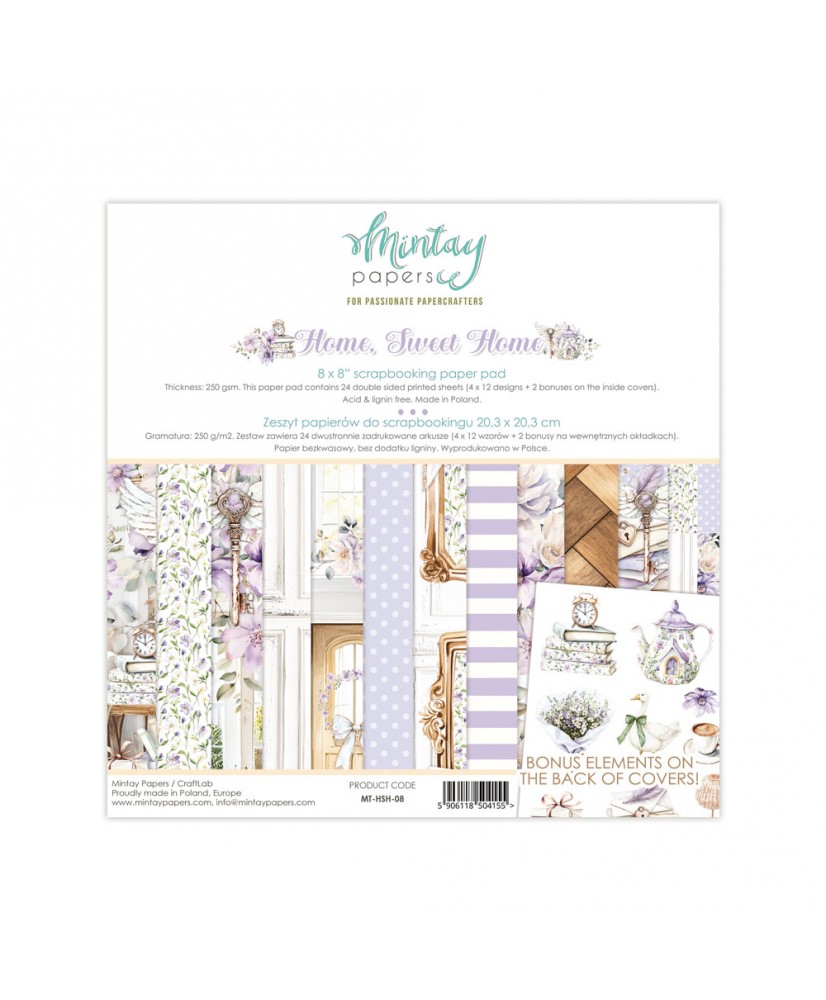 PRE ORDERHome, Sweet Home 8 x 8  Paper Pad - Home, Sweet Home