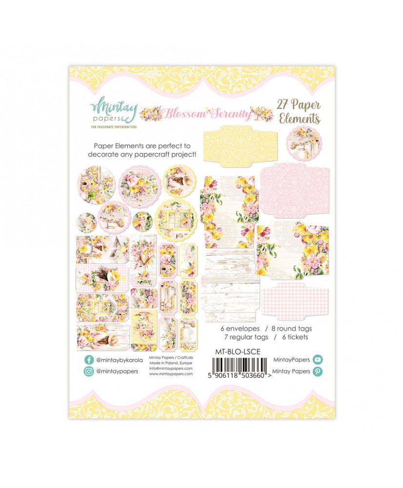 PRE ORDER Blossom Serenity Paper Elements -  27 pcs