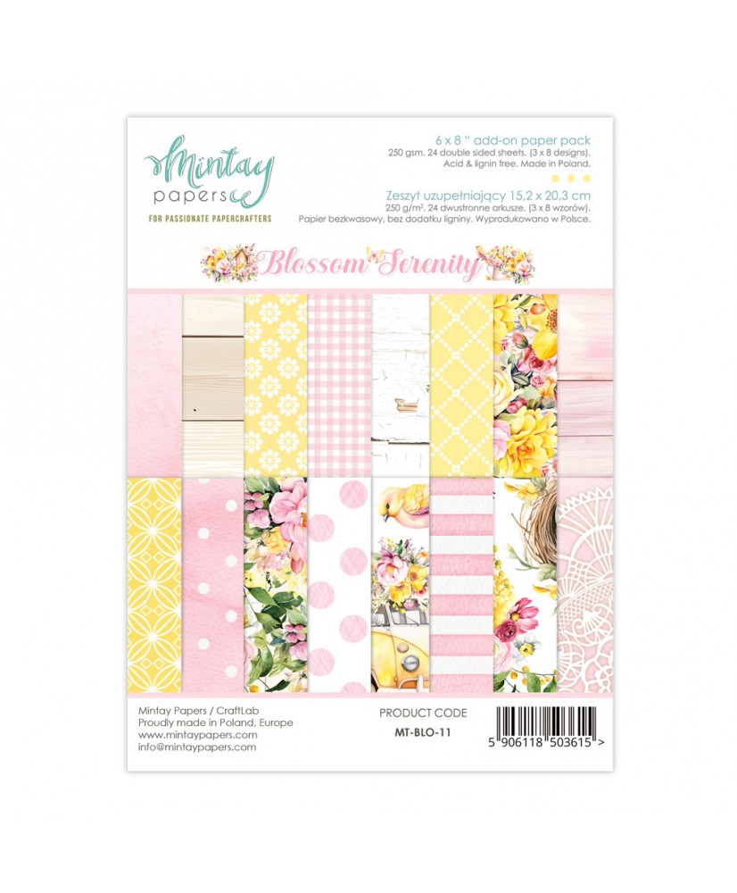 PRE ORDER Blossom Serenity 6 x 8 Add-On Paper Pad