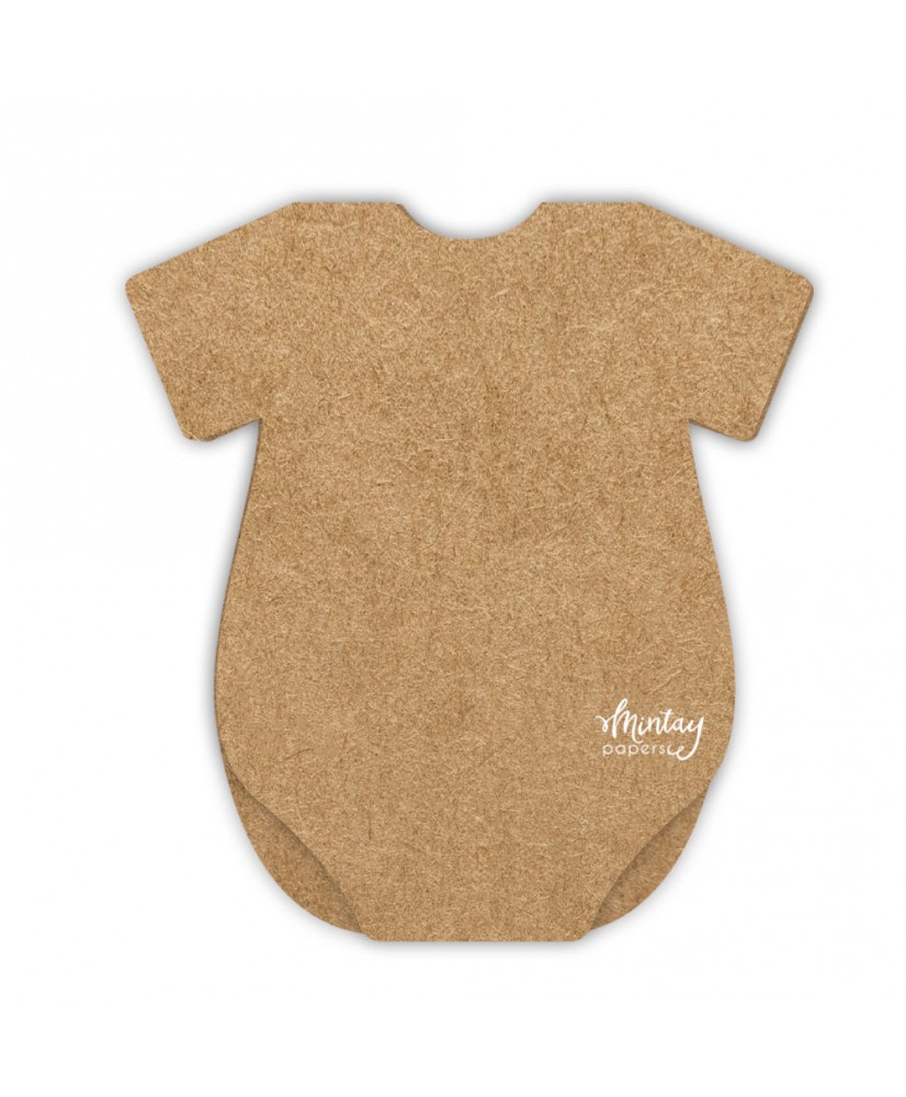 PRE ORDER Mintay Basic - Baby Onesie Card Base - KRAFT, 5 pcs