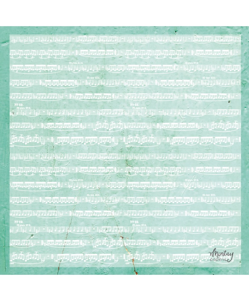 PRE ORDER 12 x 12 Decorative Vellum - Music