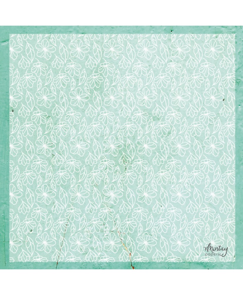 12 x 12 Decorative Vellum - Flowers 2