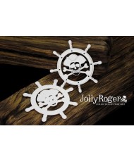 Jolly Roger – Steering Wheel with Skull – layered