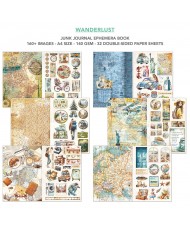 Junk Journal Ephemera Book Wanderlust A4 32/Pkg - Pre-order