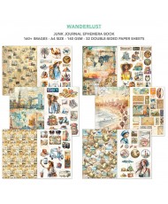 Junk Journal Ephemera Book Wanderlust A4 32/Pkg - Pre-order