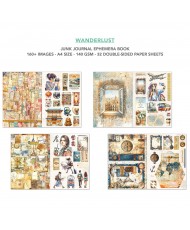 Junk Journal Ephemera Book Wanderlust A4 32/Pkg - Pre-order