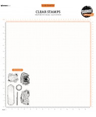 SL Clear Stamp Grunge Camers Grunge Collection 93x136x3mm 6PC