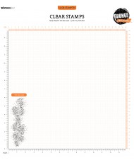 SL Clear Stamp Dotted Circles Grunge Collection 51x146x3mm 1PC