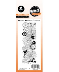 SL Clear Stamp Gear background Grunge Collection 51x146x3mm 1PC