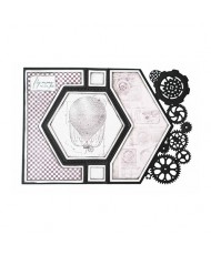 Cutting Dies Card shape industrial Vintage Treasures 20x14cm