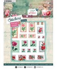 JMA Stickers Postage stamps & quotes Sending You Love 9SH