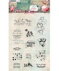 JMA Clear stamps Romantic elements Sending You Love13PC