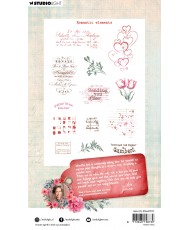 JMA Clear stamps Romantic elements Sending You Love13PC