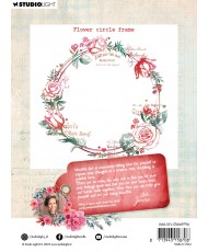 JMA Clear stamps Flower circle frame Sending You Love