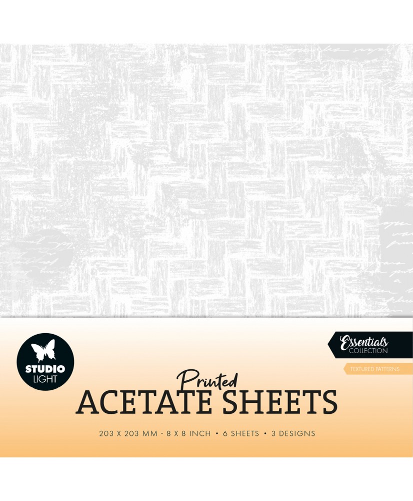 SL Acetate sheets Textured patterns Essentials 203x203x3mm 6SH