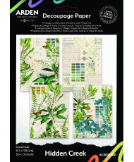 Hidden Creek Decoupage Paper 12.7x17.8cm 4pcs