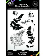 Maker Series Fern Valley Layering Clear Stamp Set 9pcs