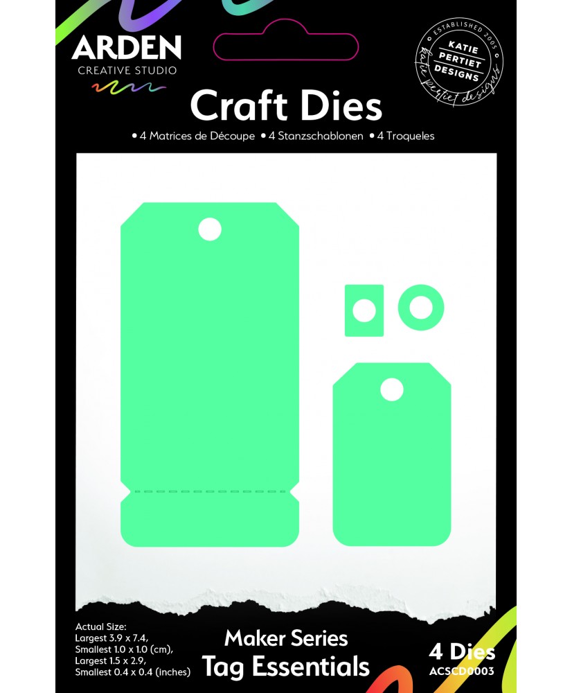 Maker Series Tag Essentials Die Set 4 Dies