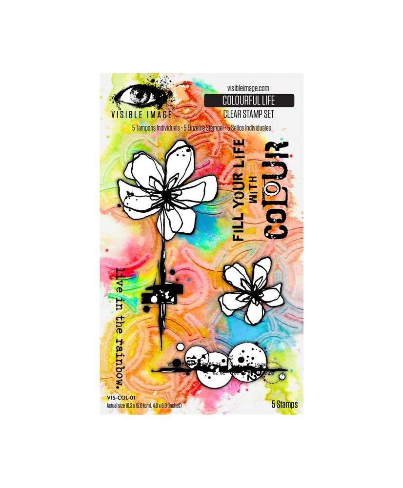 Visible Image Clolourful Life 4x6in Stamp Set