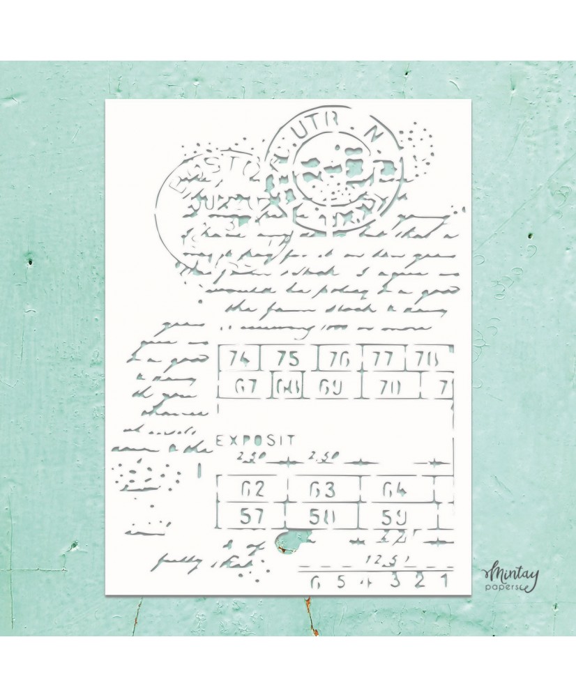 Mintay Kreativa - 6 x 8 Stencil - Mixed 1