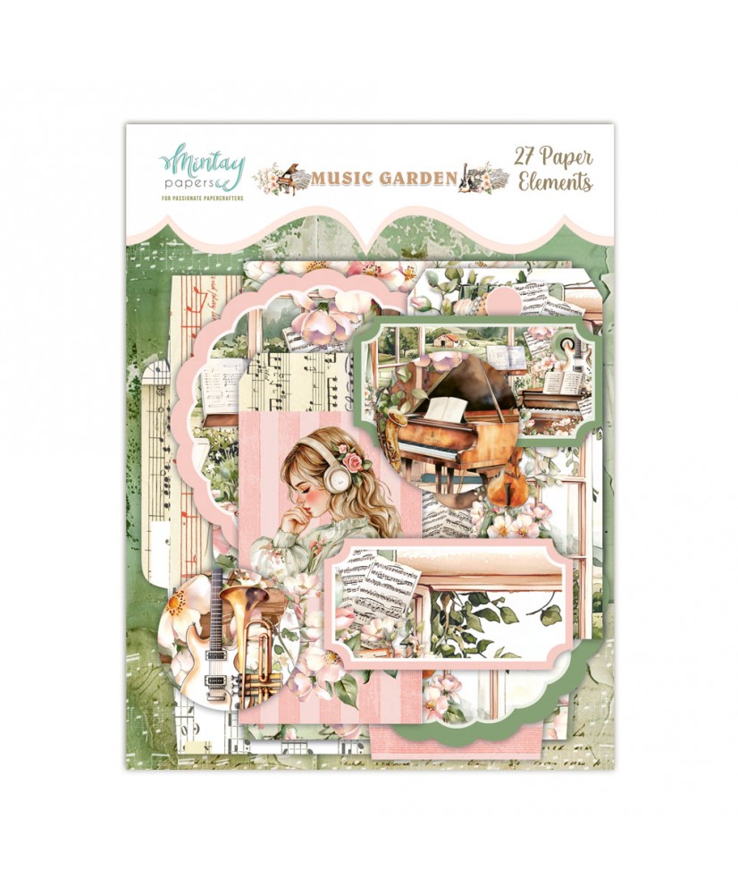 Music Garden Paper Elements, 27 pcs