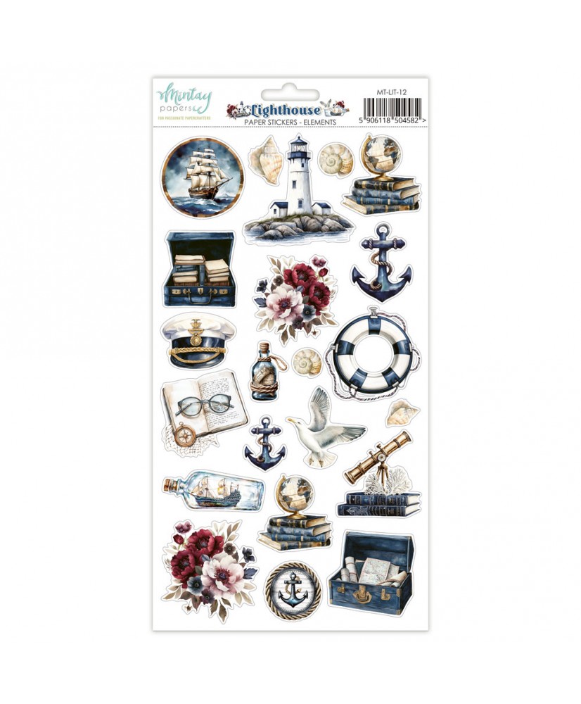 Lighthouse - 6 x 12 Paper Stickers - Elements