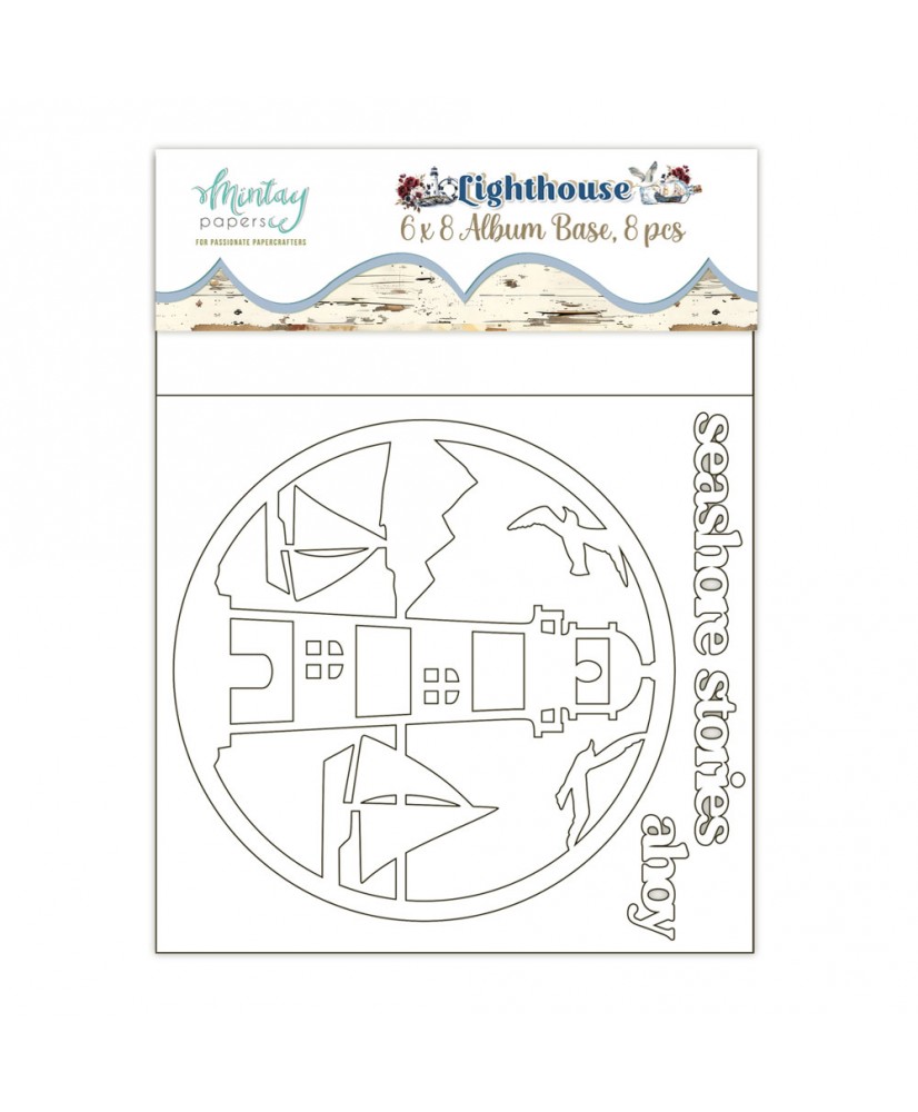 Lighthouse 6 x 8 Chipboard Album