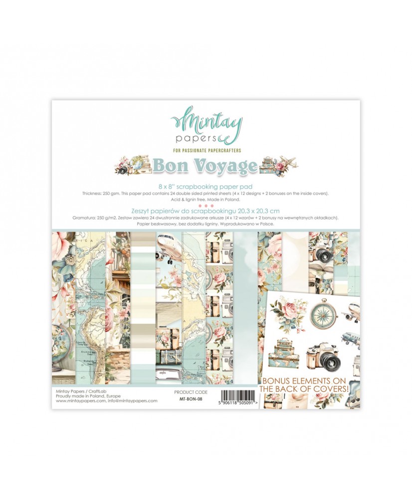 Bon Voyage - 8 x 8 Paper Pad