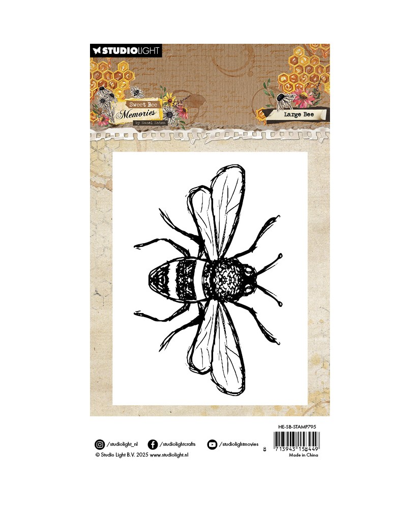 Clear Stamp Large bee Sweet Bee Memories