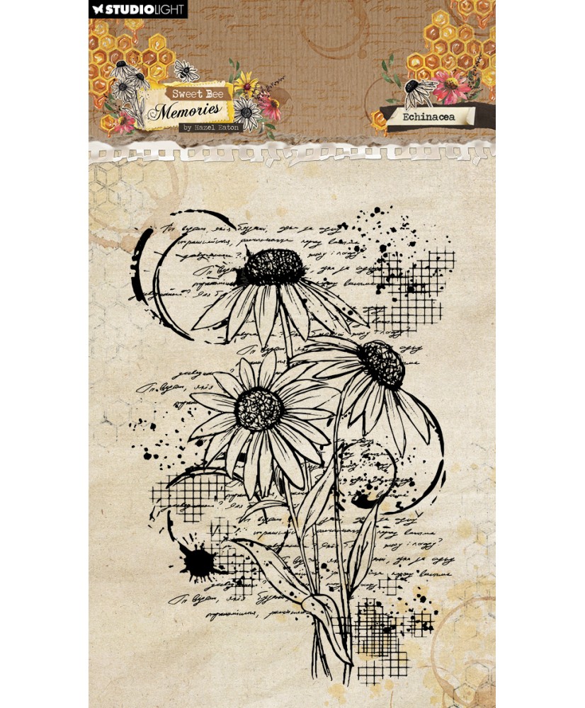 Clear Stamp Echinacea Sweet Bee Memories