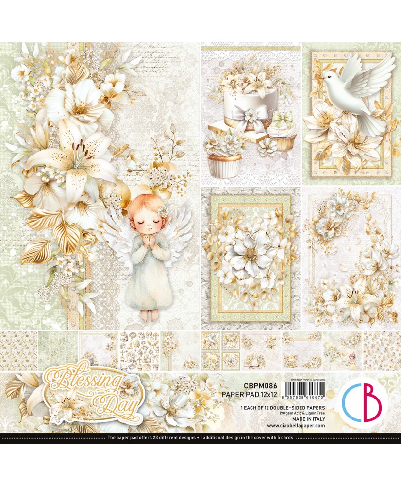 Blessing day Paper Pad 12"x12" 12/Pkg