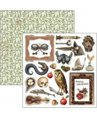 Cabinet of curiosities  Fussy Cut Pad 6"x6" 24/Pkg