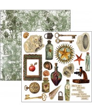 Cabinet of curiosities  Fussy Cut Pad 6"x6" 24/Pkg