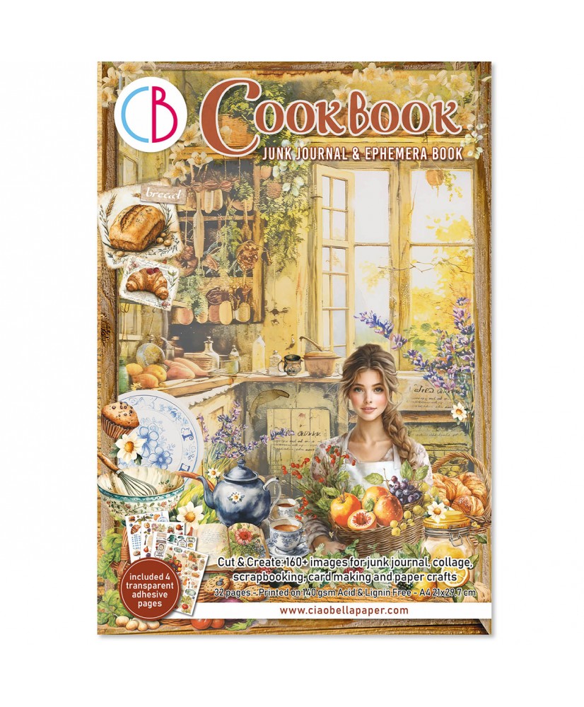 Ephemera Book Cookbook A4 32/Pkg