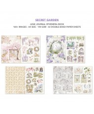 Ephemera Book Secret Garden A4 32/Pkg
