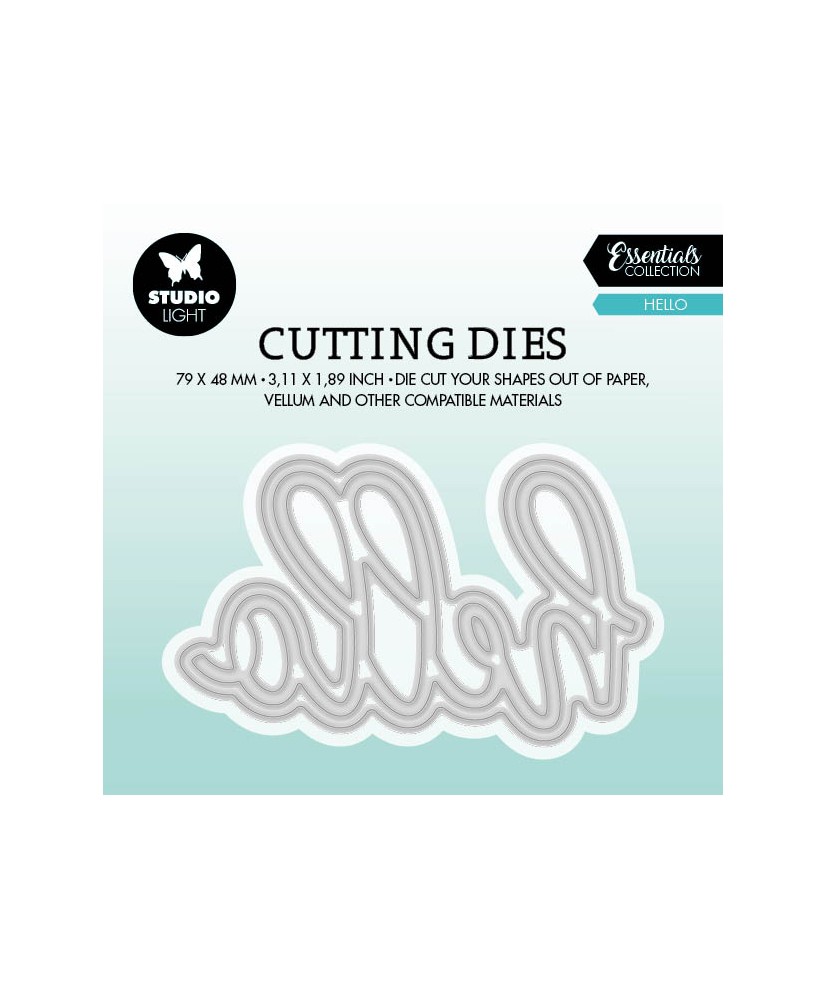 Cutting Die Hello 105x100