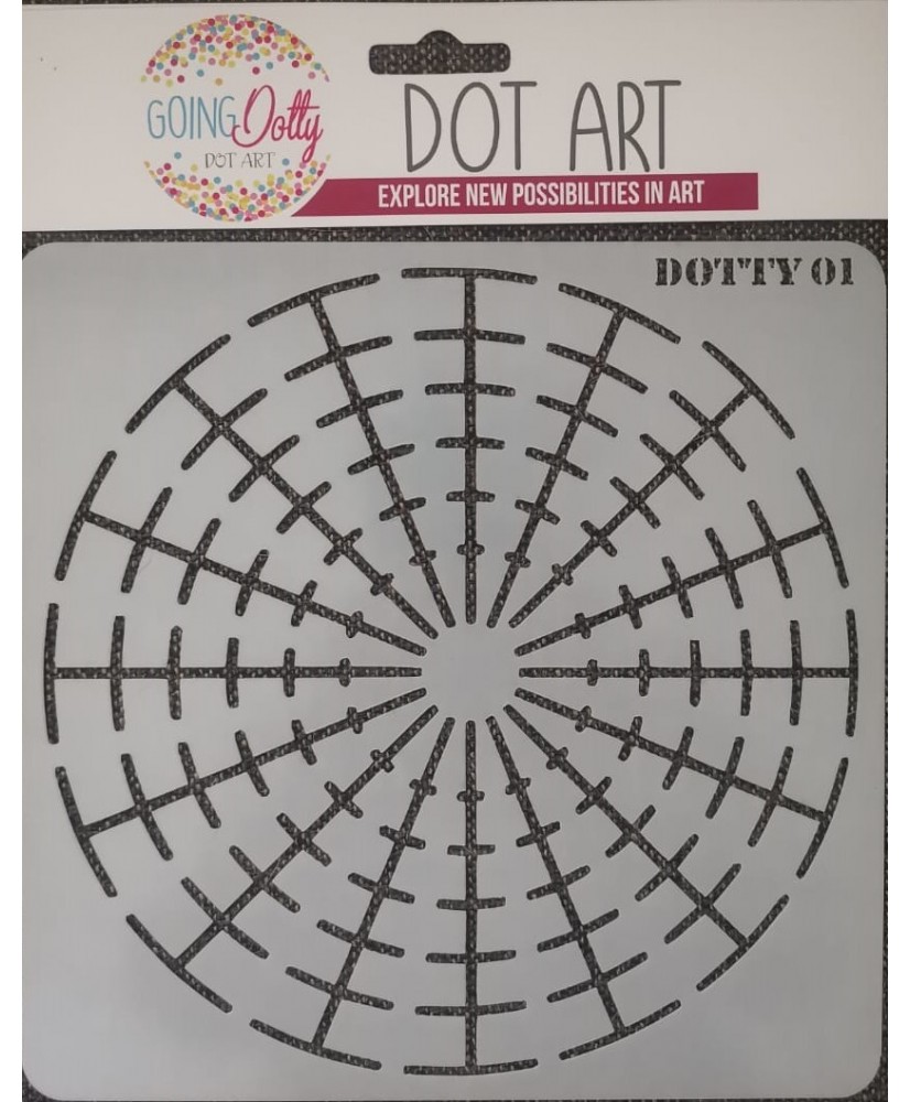 Dot Art Stencil 20 x 20cm