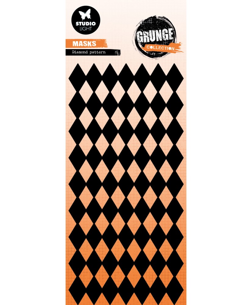 Mask Diamond pattern Grunge 105x210x1mm