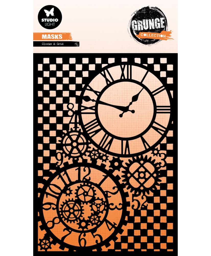 Mask Paper elements Grunge 150x210x1mm