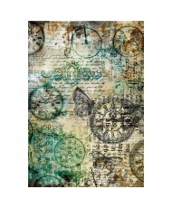 Time Capsule Mixed Media rice paper A4 set 4/Pkg