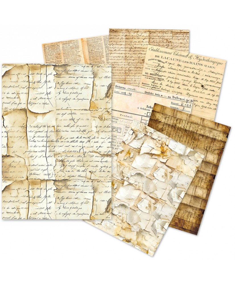 A5 Tissue Paper– 24 Sheets Vintage Manuscript A4