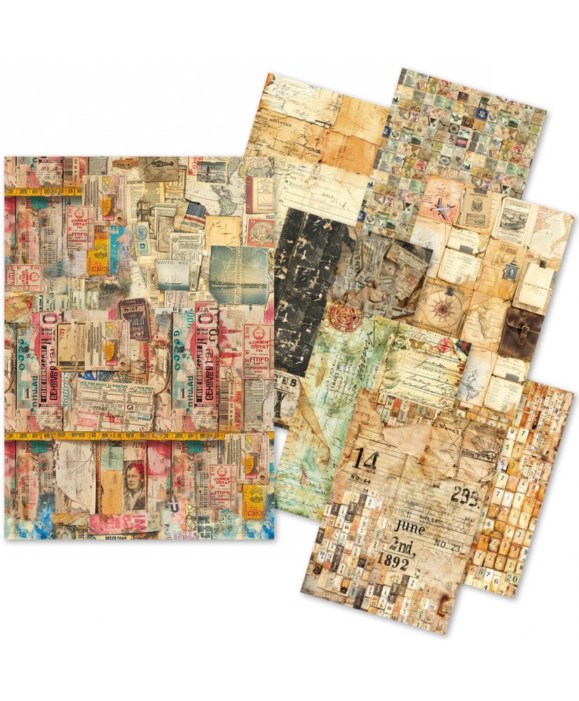 Journey Ahead Craftmix   Mixed A5 Paper Pack