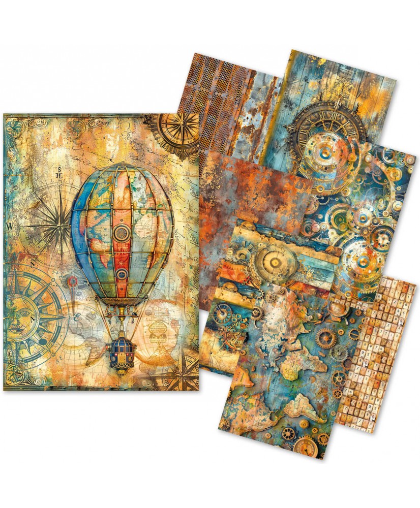 Past Time Craftmix  Mixed A5 Paper Pack